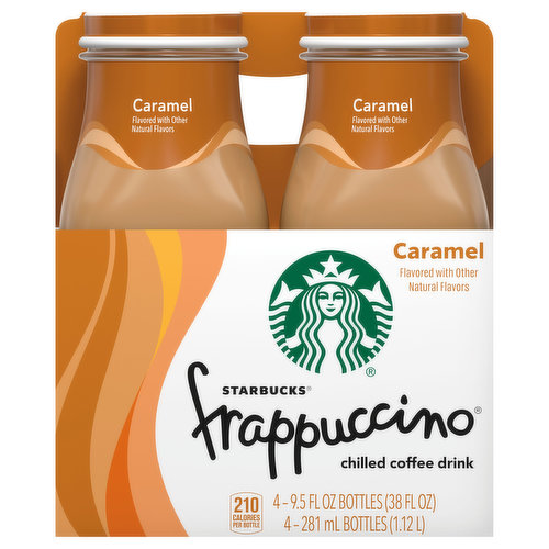 Starbucks Starbucks® Frappuccino® Caramelly Intense Caramel Chilled Coffee Drink 4-9.5 fl. oz. Glass Bottles