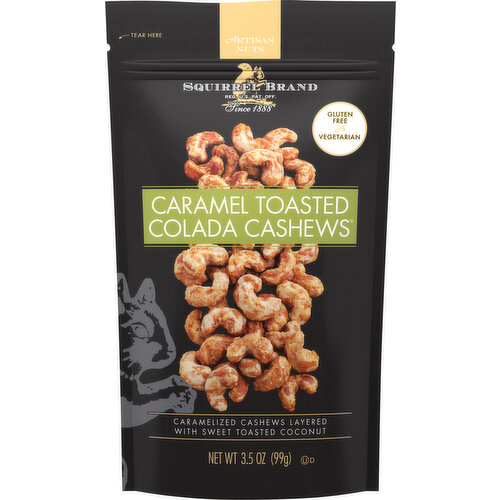 Squirrel Brand Squirrel Brand Caramel Toasted Colada Cashews 3.5 Pouch