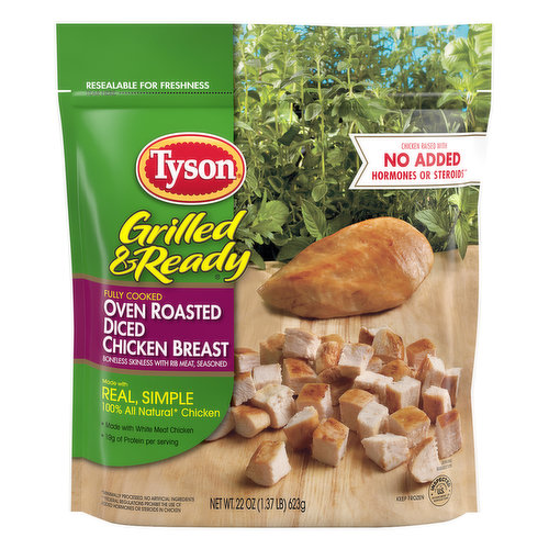 Tyson Chicken Breast, Oven Roasted, Diced