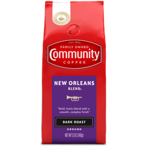 Community Coffee New Orleans Blend Dark Roast Ground Coffee