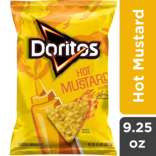 Doritos Tortilla Chips, Hot Mustard Flavored