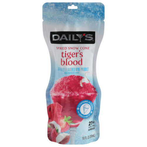 Daily's Spiked Snow Cone, Tigers Blood, 21+