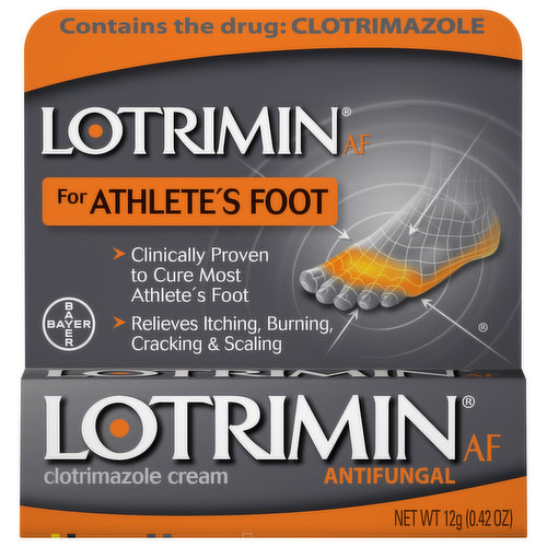 Lotrimin Antifungal, Clotrimazole Cream, for Athlete's Foot