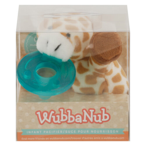 WubbaNub Pacifier, Infant, Giraffe