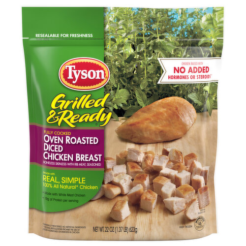 Tyson Chicken Breast, Diced, Oven Roasted