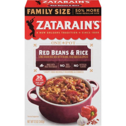 Zatarain's Frozen Red Bean And Rice With Sausage