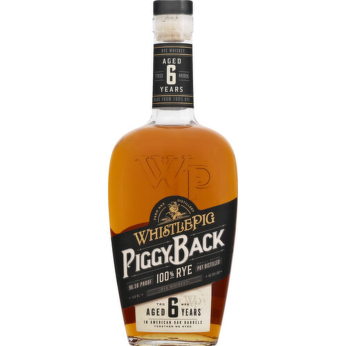 Whistle Pig Rye Whiskey, Piggy Back