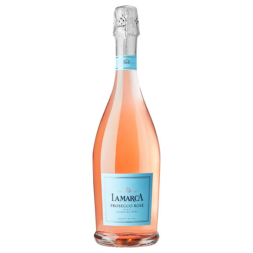 Shining from the first toast to the last sip, our playful pop of pink is an effervescent new way to enjoy Rose. A balance of our traditional Prosecco and the delicate elegance of Pinot Noir, La Marca Prosecco Rose sparkles with our classic aromas of white flowers, peach and pear, blending with hints of ripe red cherry, raspberry and wild strawberry. Vibrant and refreshing, this bubbly is perfect for both lively occasions and spontaneous celebrations.