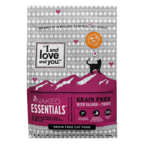 I And Love And You Cat Food, Grain Free, with Salmon + Trout