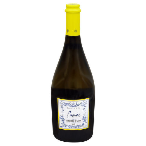 Cupcake: treat today. www.CupcakeVineyards.com. Alc. 5.5% by vol. Bottled by IT. CN/5007. Product of Italy.
