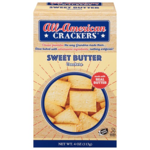 All-American Crackers Crackers, Sweet Butter