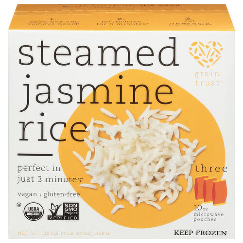 Grain Trust Jasmine Rice, Steamed