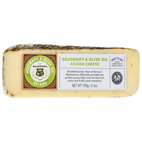 Sartori Cheese, Rosemary & Olive Oil Asiago