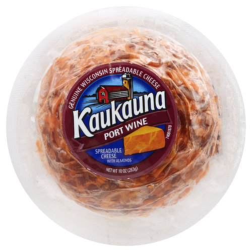Genuine Wisconsin spreadable cheese. Cold pack cheese spread. Phone us at 1-800-272-1224. www.kaukauna.com.