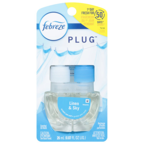 Febreze Scented Oil Refill, Linen & Sky