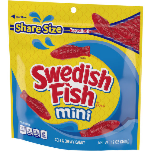 Swedish Fish Candy, Soft & Chewy, Mini, Share Size - FRESH by Brookshire's