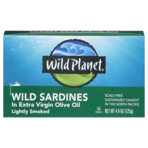 Wild Planet Wild Sardine, in Extra Virgin Olive Oil, Lightly Smoked
