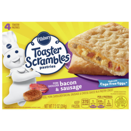 Pillsbury Toaster Pastries, Pork Shoulder, Bacon & Sausage