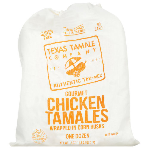 Texas Tamale Tamales, Gourmet, Chicken