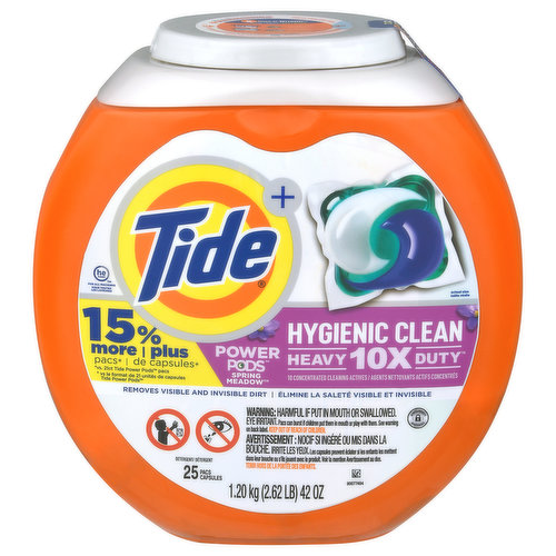 Tide + Detergent, Hygienic Clean, Heavy 10X Duty