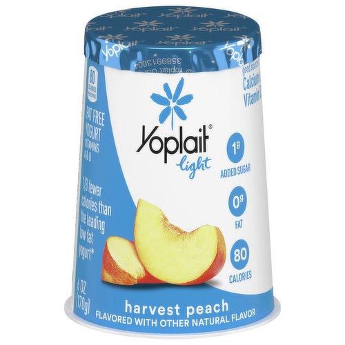 Yoplait Yogurt, Fat Free, Harvest Peach - FRESH by Brookshire's