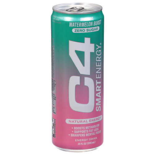 C4 Energy Drink, Sparkling, Zero Sugar, Watermelon Burst - Brookshire's