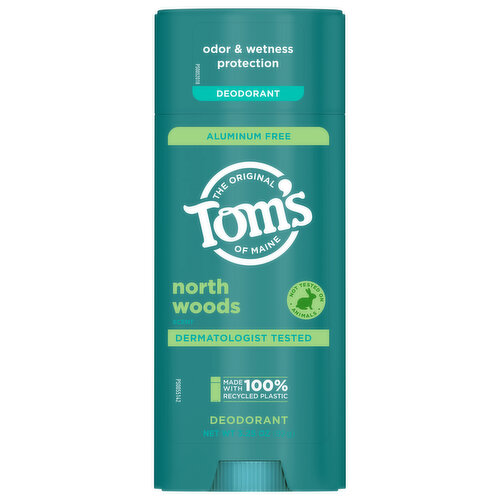 Tom's of Maine Deodorant, North Woods Scent, Aluminum Free