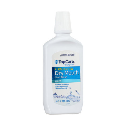 Topcare Alcohol Free Dry Mouth Oral Rinse, Mint