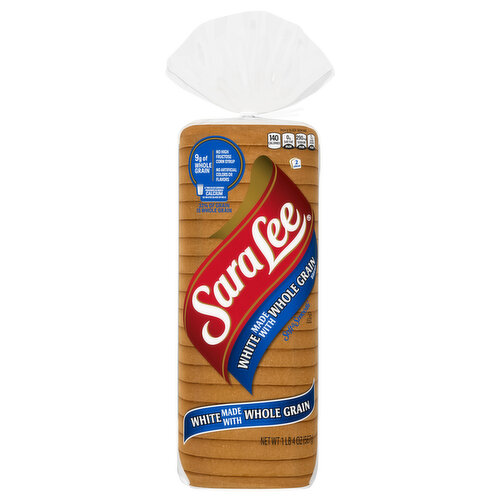 Sara Lee Bread, Whole Grain, Soft & Smooth, White