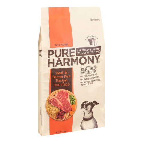 Pure Harmony Super Premium Beef & Brown Rice Recipe Dog Food