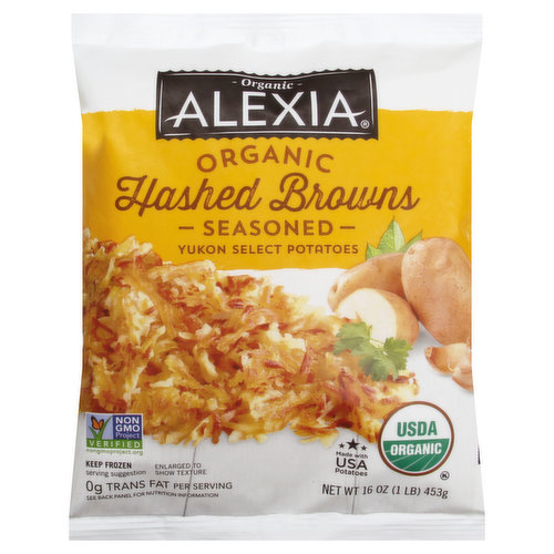 Alexia Hashed Browns, Organic, Seasoned