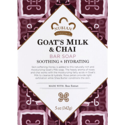 Nubian Heritage Soap, Goat's Milk & Chai