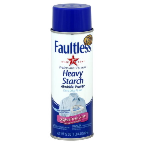 Laundry Starch Spray, Faultless Heavy Spray Starch 20 oz Cans for