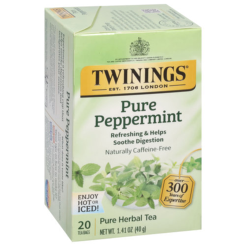 Twinings Herbal Tea, Pure Peppermint, Tea Bags