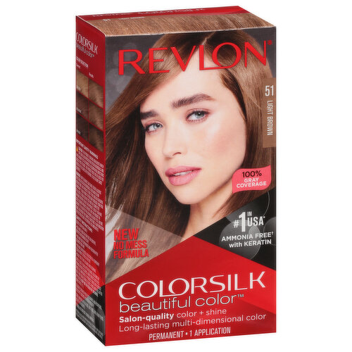 Revlon Permanent Hair Color, Light Brown 51