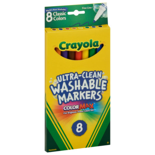 Washable Markers, Ultra-Clean, Classic Colors