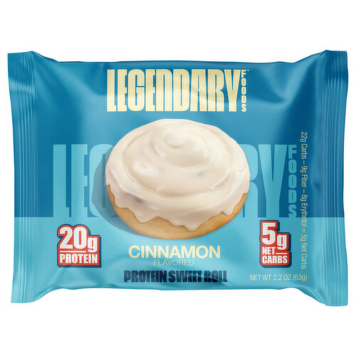 Legendary Foods Sweet Roll, Cinnamon Flavored, Protein