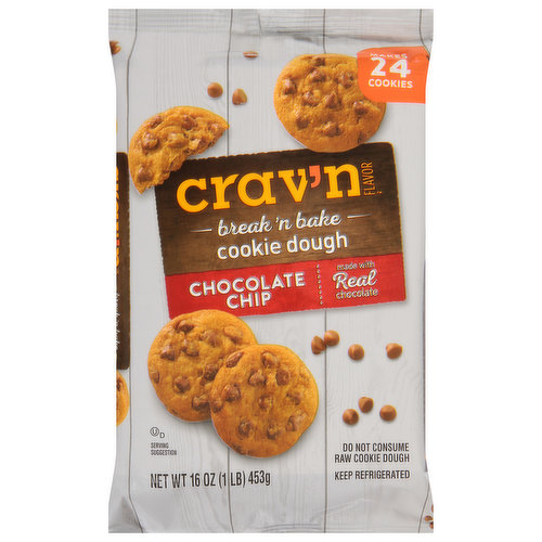 Cookie Dough, Chocolate Chip, Break 'N Bake