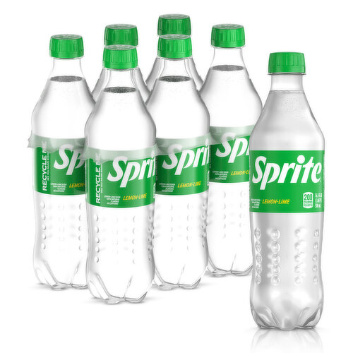 Sprite Lemon Lime Soda Soft Drinks, 16.9 fl oz, 6 Ct