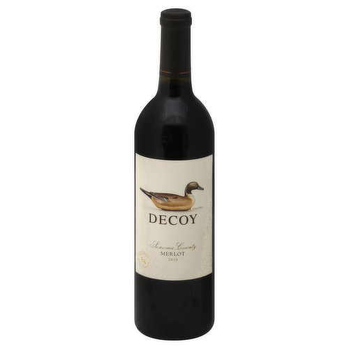 The everyday wine for the well-informed. Decoy by Duckhorn Wine Company. Alc. 14.5% by vol. Cellared and bottled by Decoy, Graton, CA.