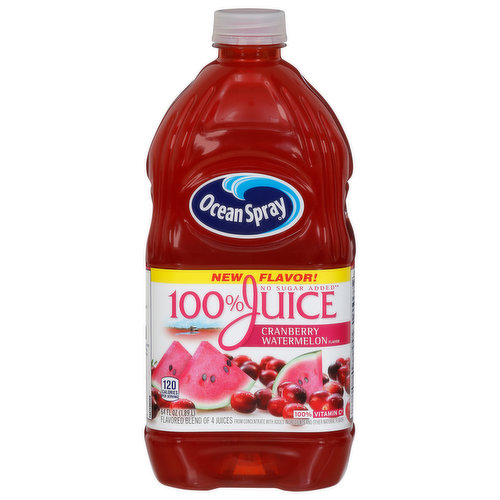 Flavored blend of 4 juices from concentrate with added ingredients and other natural flavor.