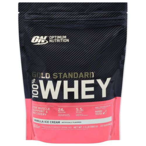 Optimum Nutrition Whey Protein Powder - Vanilla Ice Cream