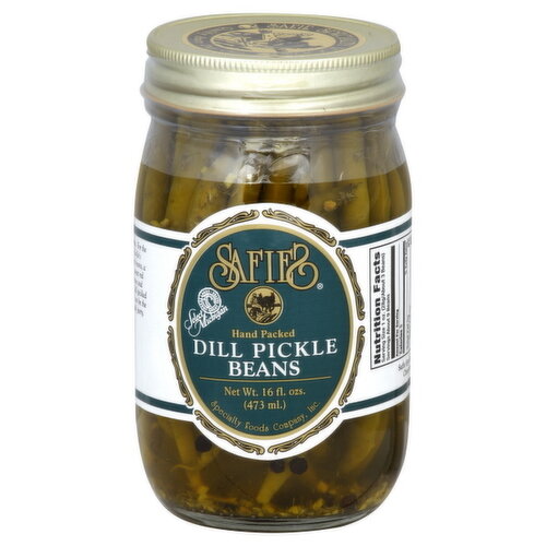 Safies Dill Pickle Beans, Hand Packed