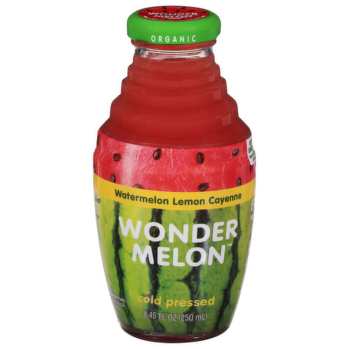 Wonder Melon Juice, Watermelon Lemon Cayenne