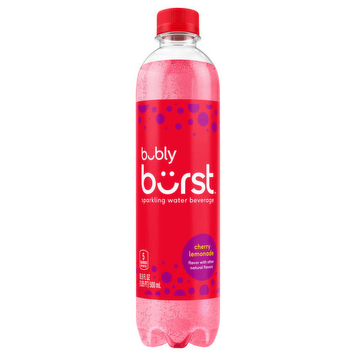 Bubly Water Beverage, Cherry Lemonade, Sparkling