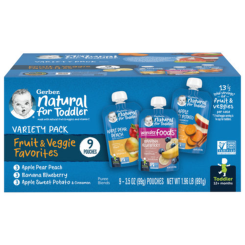 Puree Blends, Toddler 12+ Months, Value Pack