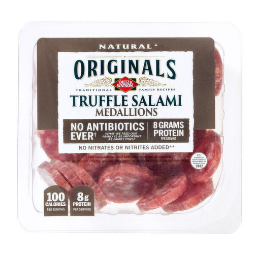 Dietz & Watson Truffle Salami Medallions