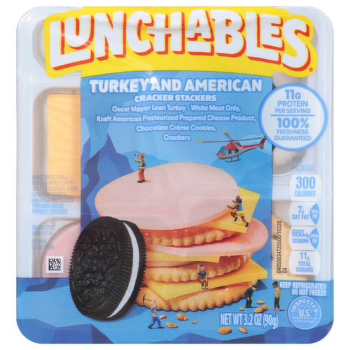 Lunchables Cracker Stackers, Turkey and American