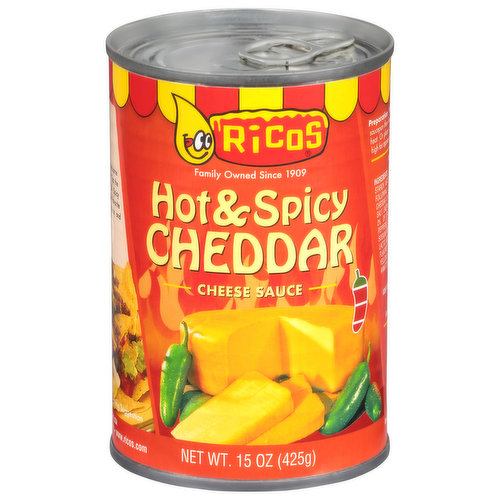 Ricos Cheese Sauce, Hot & Spicy Cheddar