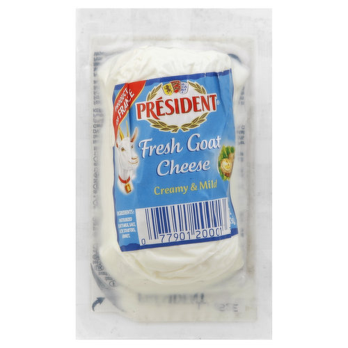 Creamy & mild. Goat's cheese made from pasteurized milk - 20% fat. Product of France.